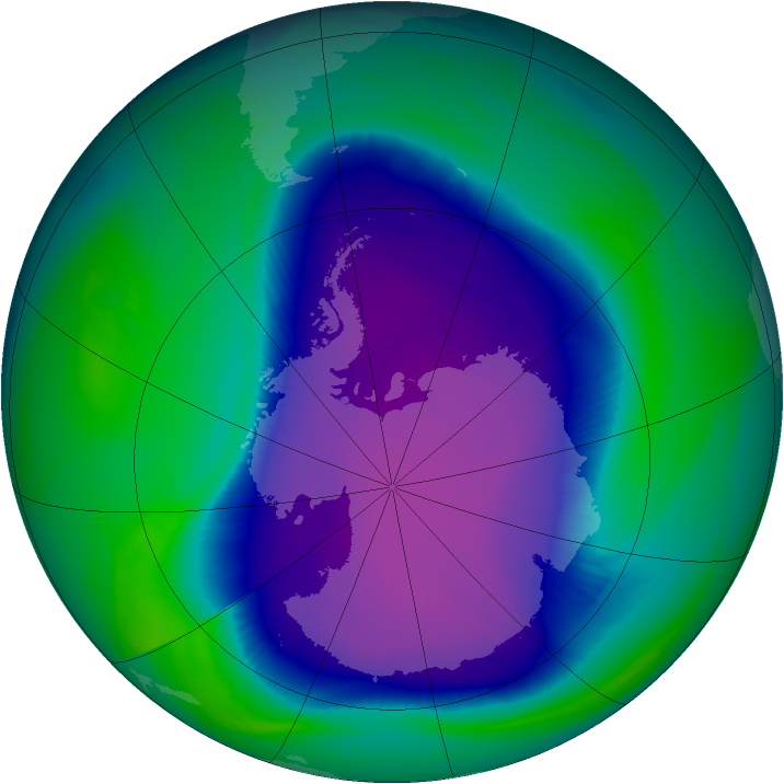 Ozone Map 2006-10-09